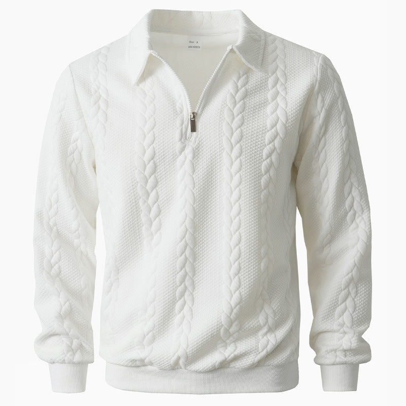 Herren eleganter Strickpullover mit Reißverschluss Krohn-e