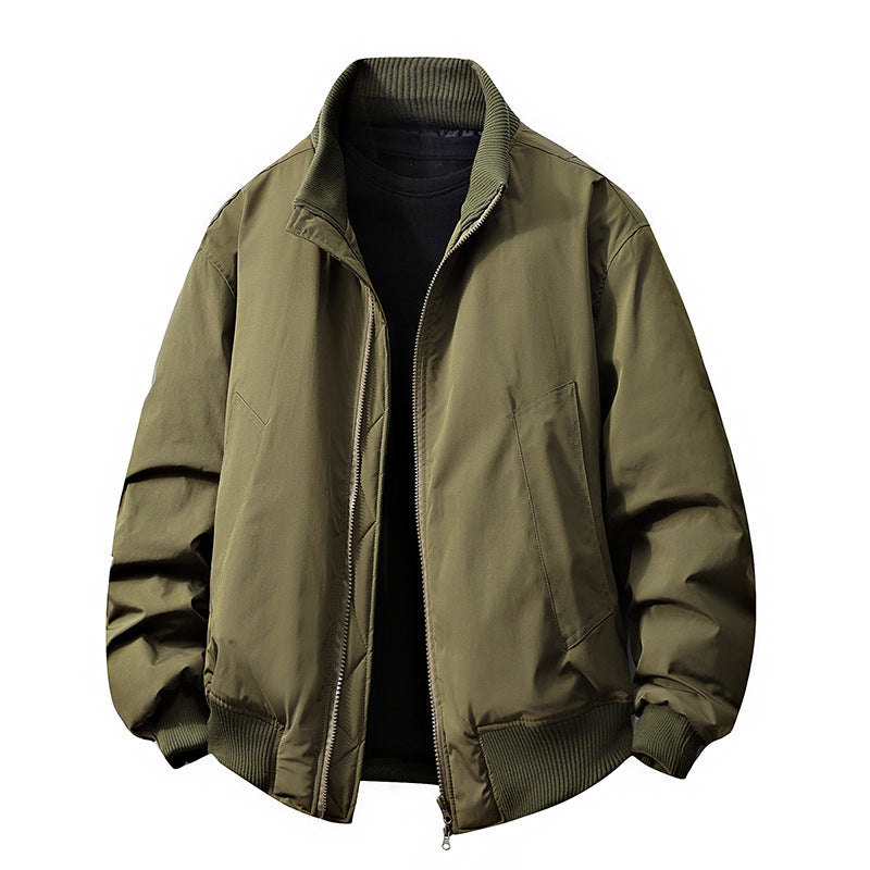 Herren Übergangsjacke mit hohem Kragen und praktischen Eingrifftaschen Krohn-e