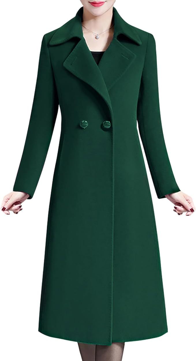 Damen Eleganter langer Mantel Krohn-e