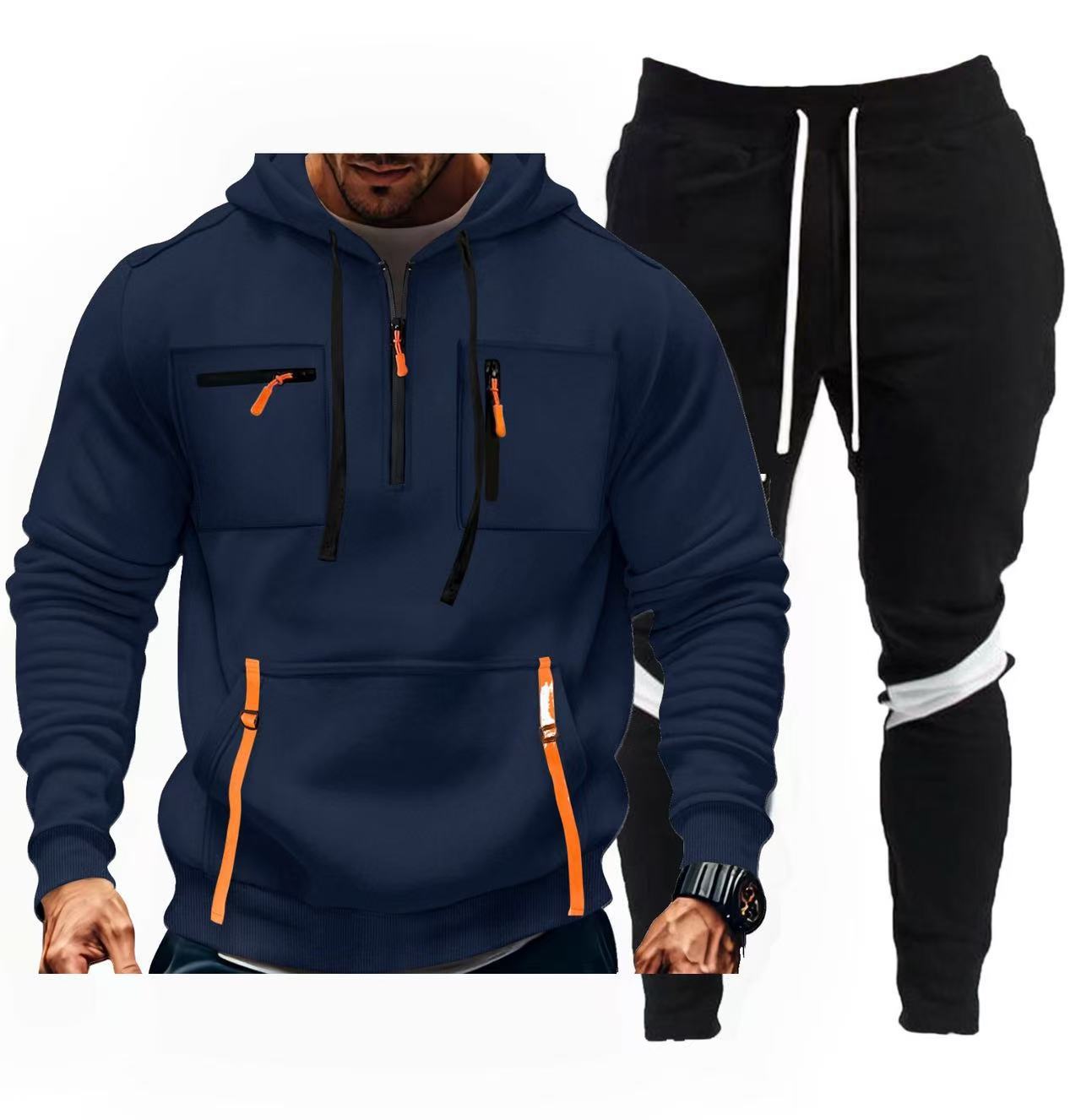 Herren sportliches Hoodie- und Jogginghosen-Set Krohn-e