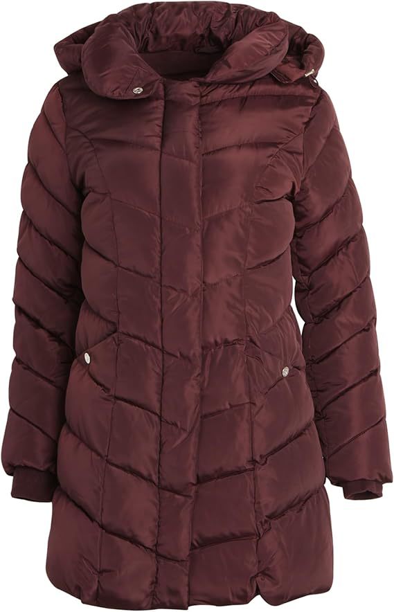 Damen Langer gesteppter Winterparka mit hochgeschlossenem Kragen Krohn-e