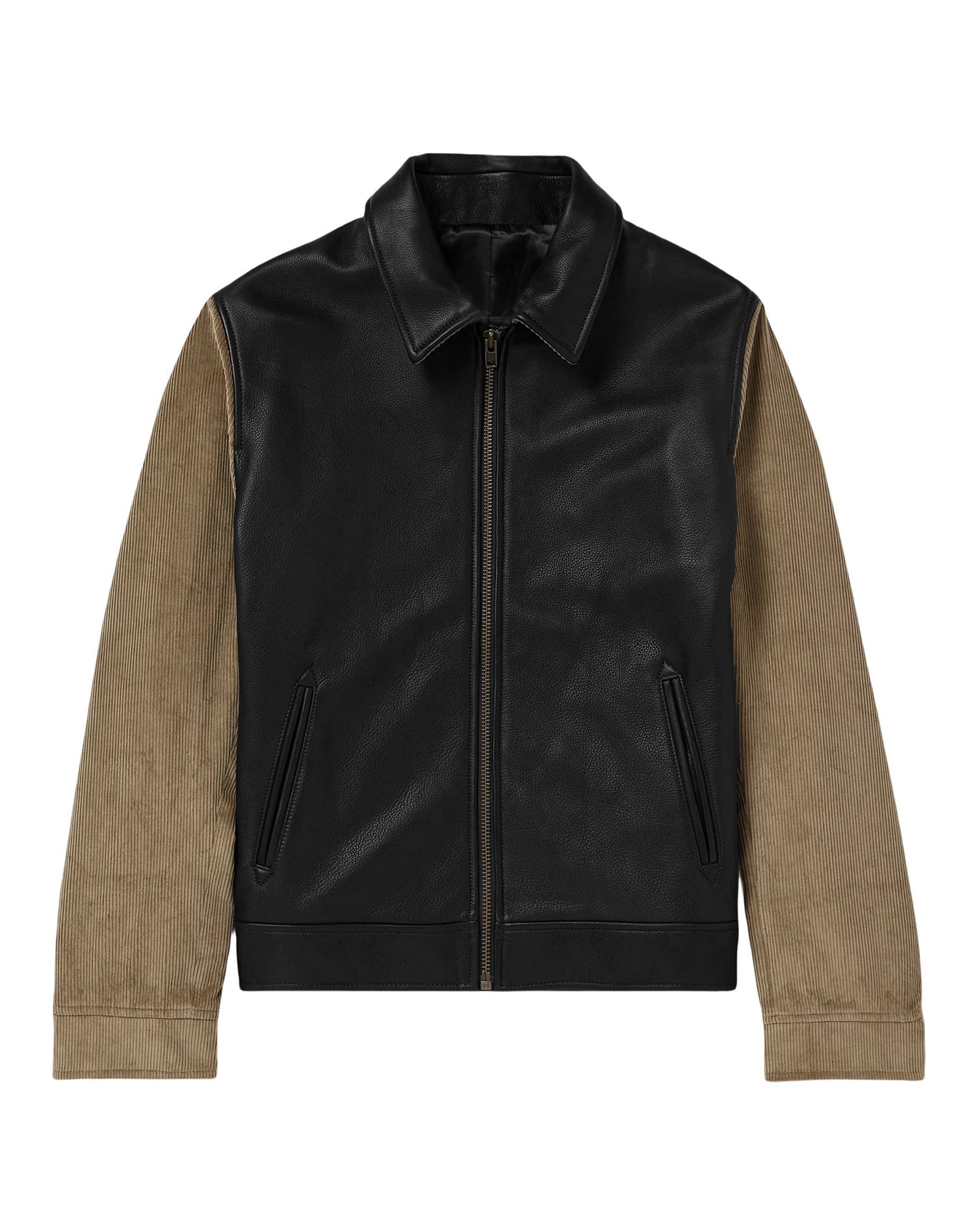 Herren modische jacke mit Kord-Details und praktischen Reißverschlusstaschen Krohn-e
