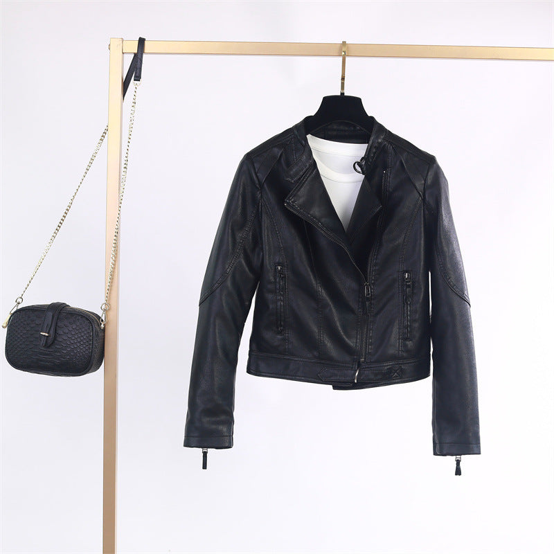 Damen lässige Bikerjacke aus hochwertigem  Krohn-e