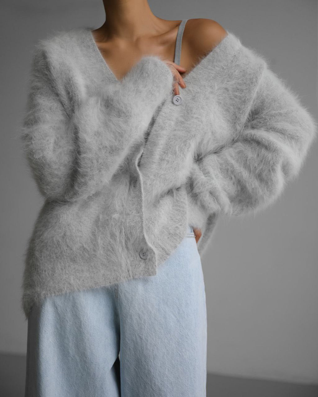 Krohn-e | Stilvolle Lockere Knopfleiste-Cardigan