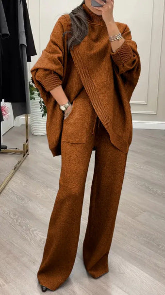 Damen Lässiger Strickanzug mit weitem Schnitt Krohn-e