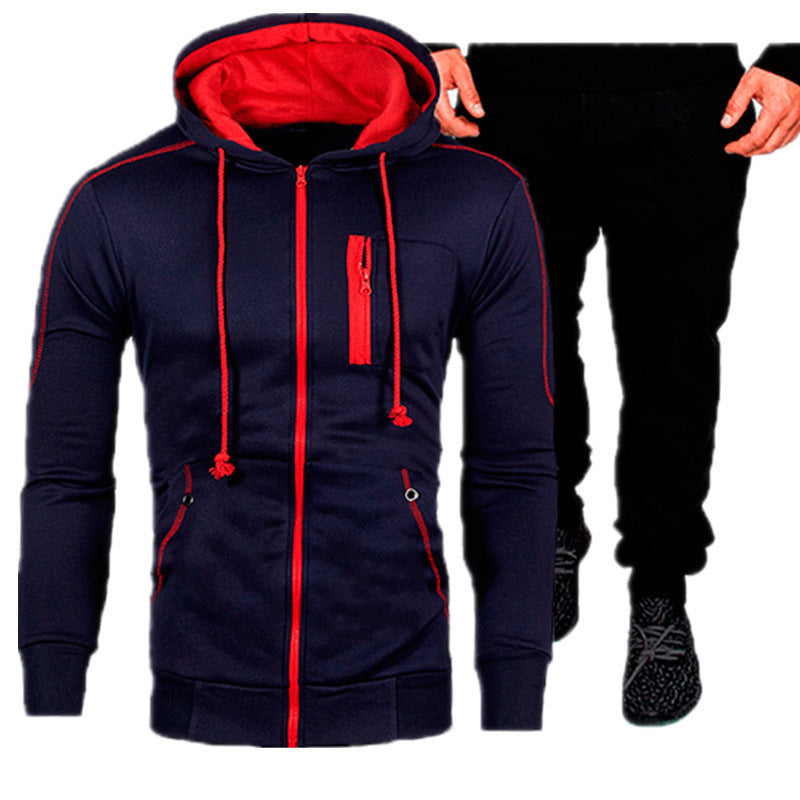 Herren sportliches Kapuzenjacken- und Jogginghosen-Set Krohn-e