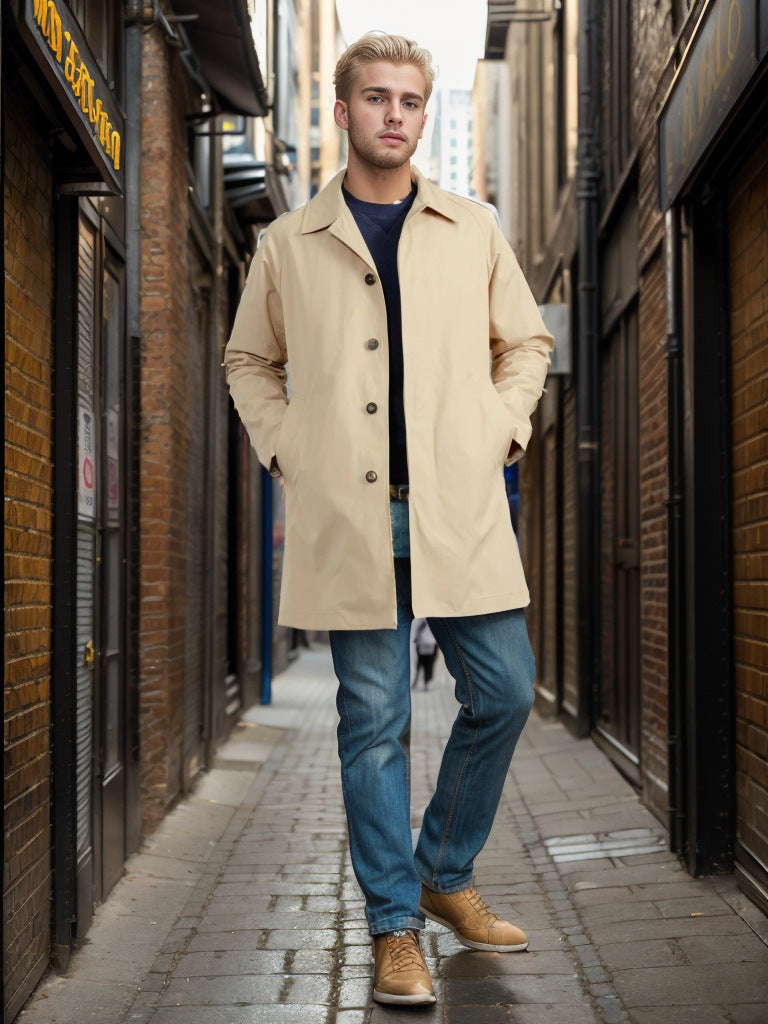 Herren wetterfeste Übergangsjacke mit praktischen Taschen Krohn-e