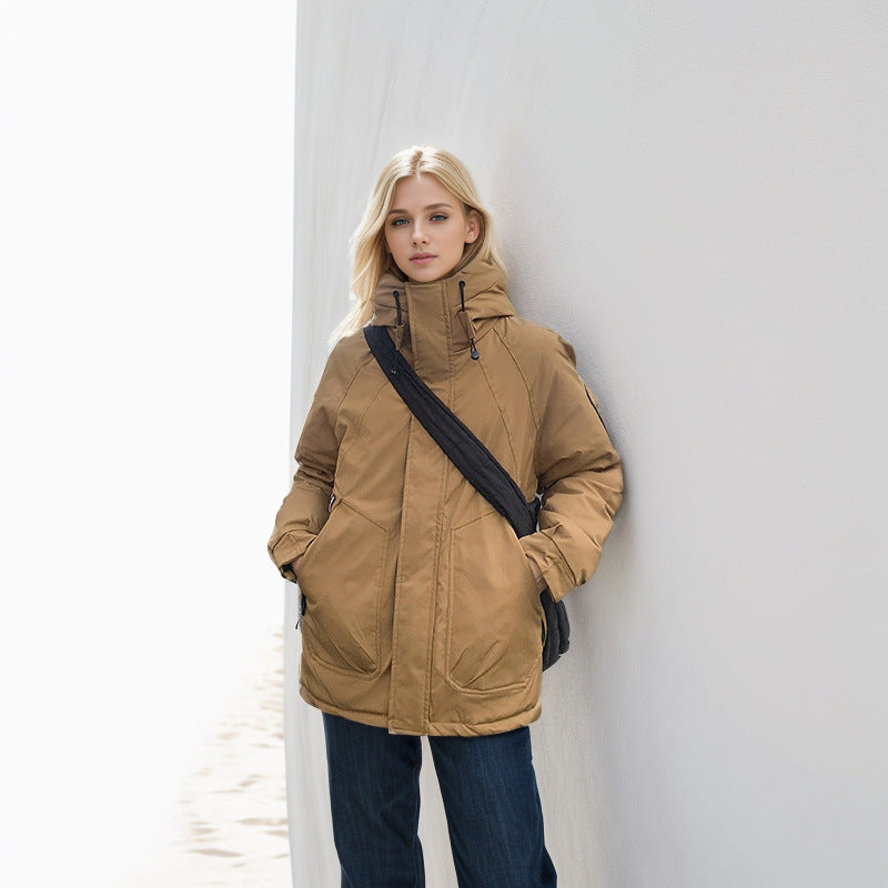 Damen isolierte Funktionsjacke mit hohem Kragen und strategischen Taschen Krohn-e