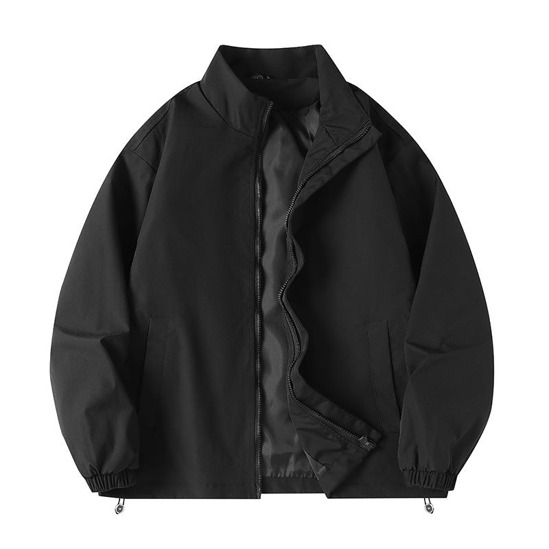Herren lässige Windjacke mit hochabschließendem Kragen und praktischen Taschen Krohn-e