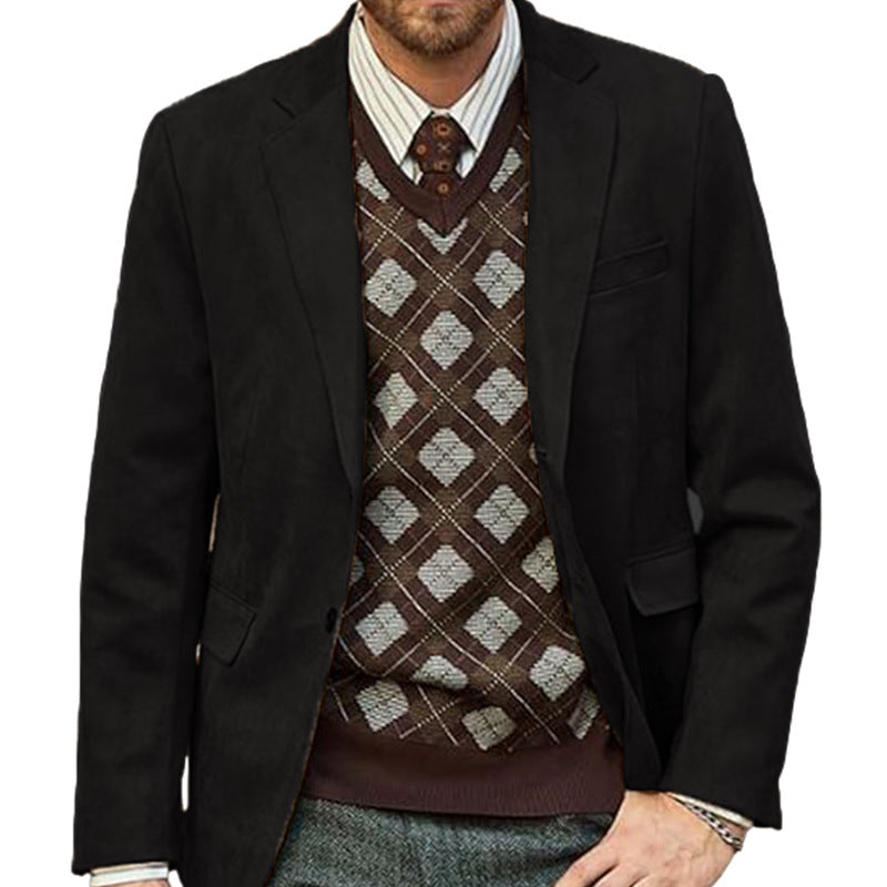 Herren eleganter Sportblazer mit modernem Schnitt und feinen Details Krohn-e