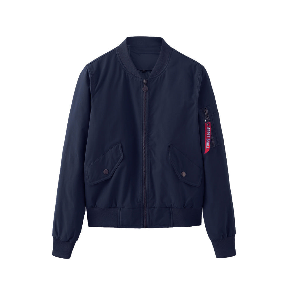 Damen modische Bomberjacke mit praktischen Seitentaschen und elastischen Bündchen Krohn-e