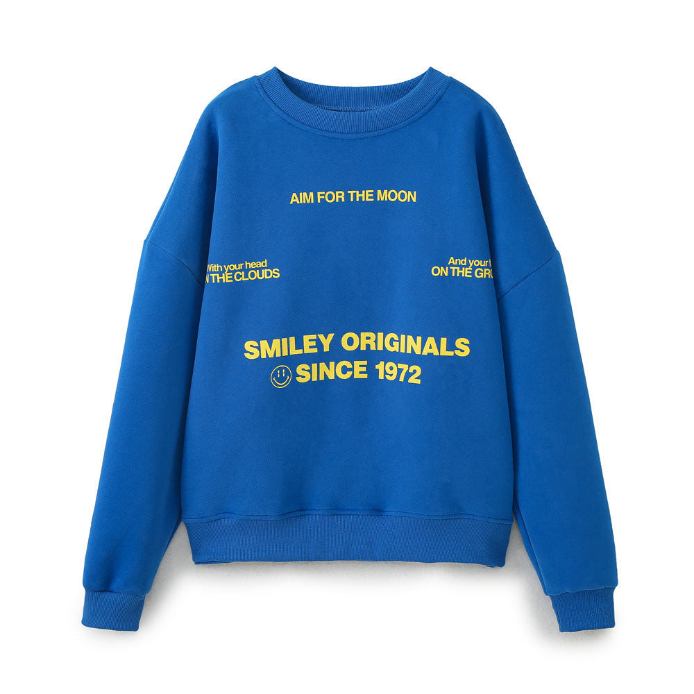 Damen Sweatshirt mit auffälligem Schriftzug Krohn-e