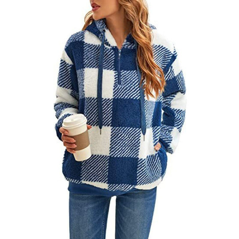 Damen kuschelige Fleece-Hoodie Krohn-e