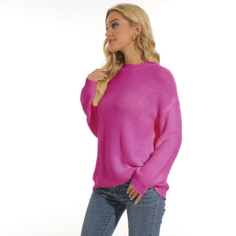 Damen Pullover mit strukturiertem Maschenmuster und bequemem Schnitt Krohn-e