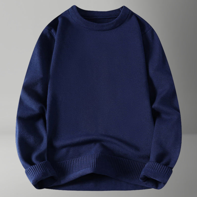Damen bequemer und eleganter Rundhalsausschnitt Pullover Krohn-e
