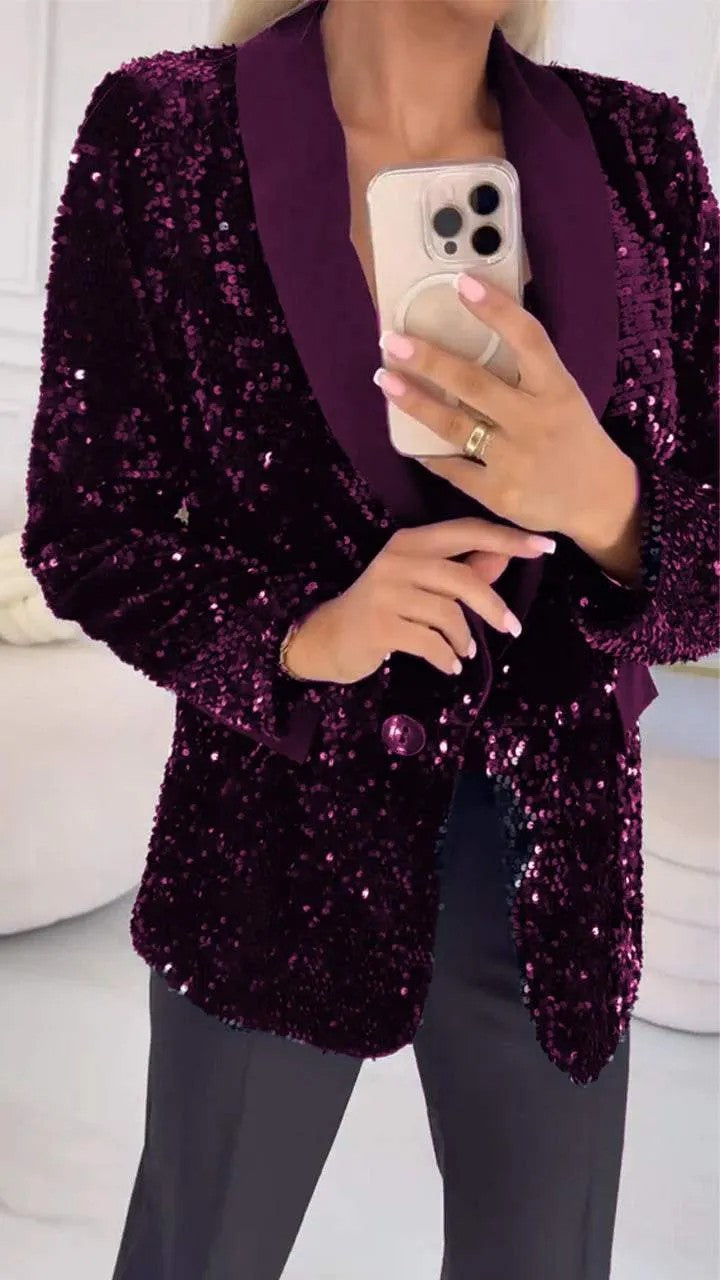 Damen Glitzernder Blazer Krohn-e