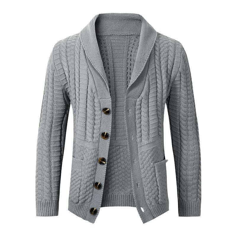 Damen modische Strickjacke mit vielseitigem Zopfdesign Krohn-e