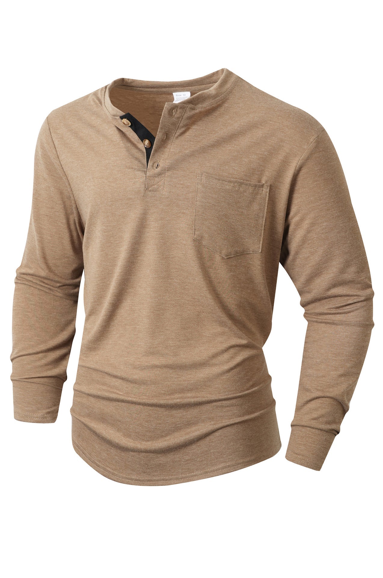 Herren langärmliges Henley-Shirt Krohn-e