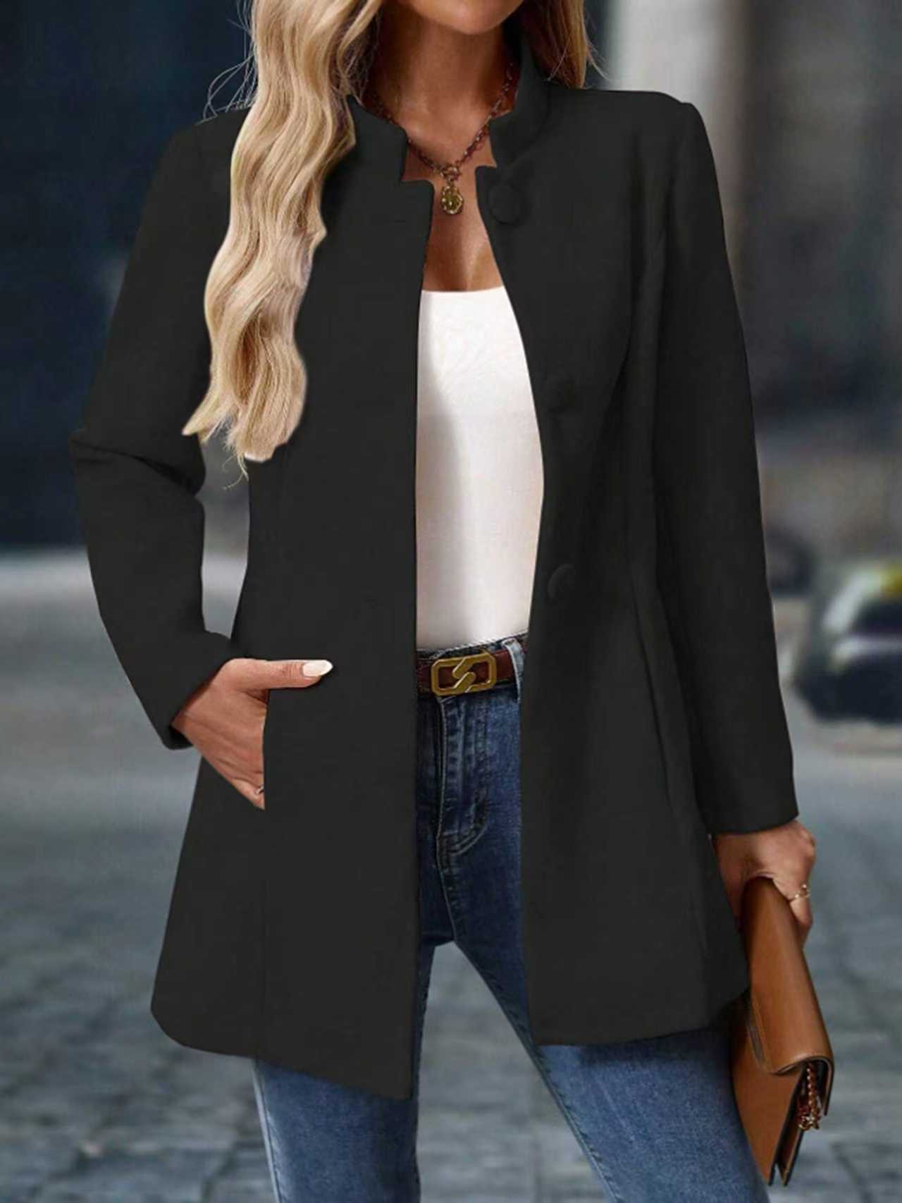 Damen klassischer und eleganter Mantel Krohn-e