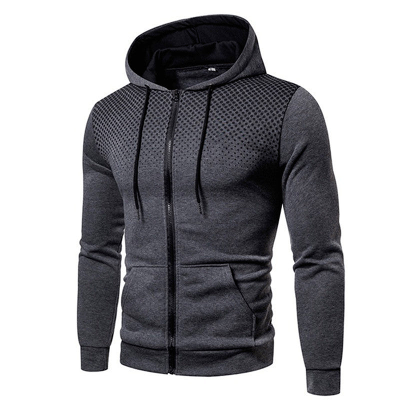 Herren Sportlicher Kapuzenpullover mit atmungsaktiver Netzstruktur Krohn-e