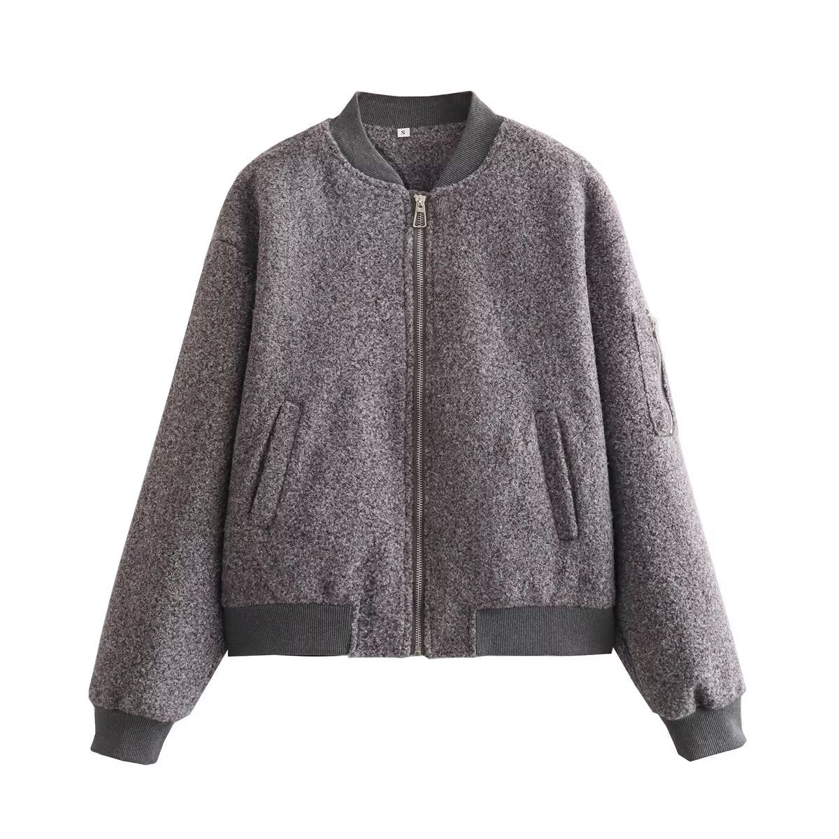 Damen Lässige Bomberjacke mit hochwertigem Wollmix Krohn-e