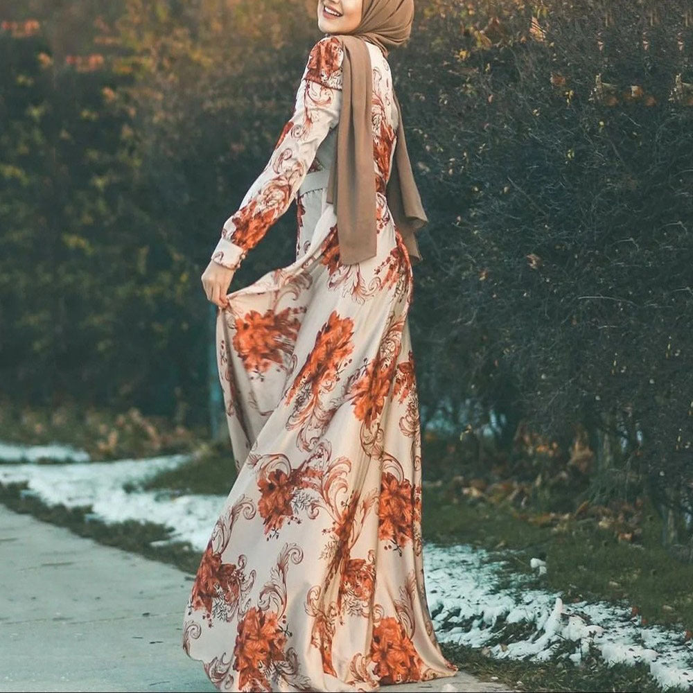 Schickes, bedrucktes Schnürkleid von Fudus im Slim Fit