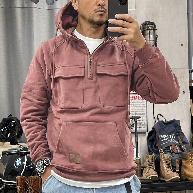 Herren Funktionales Kapuzenpullover mit praktischen Taschen Krohn-e