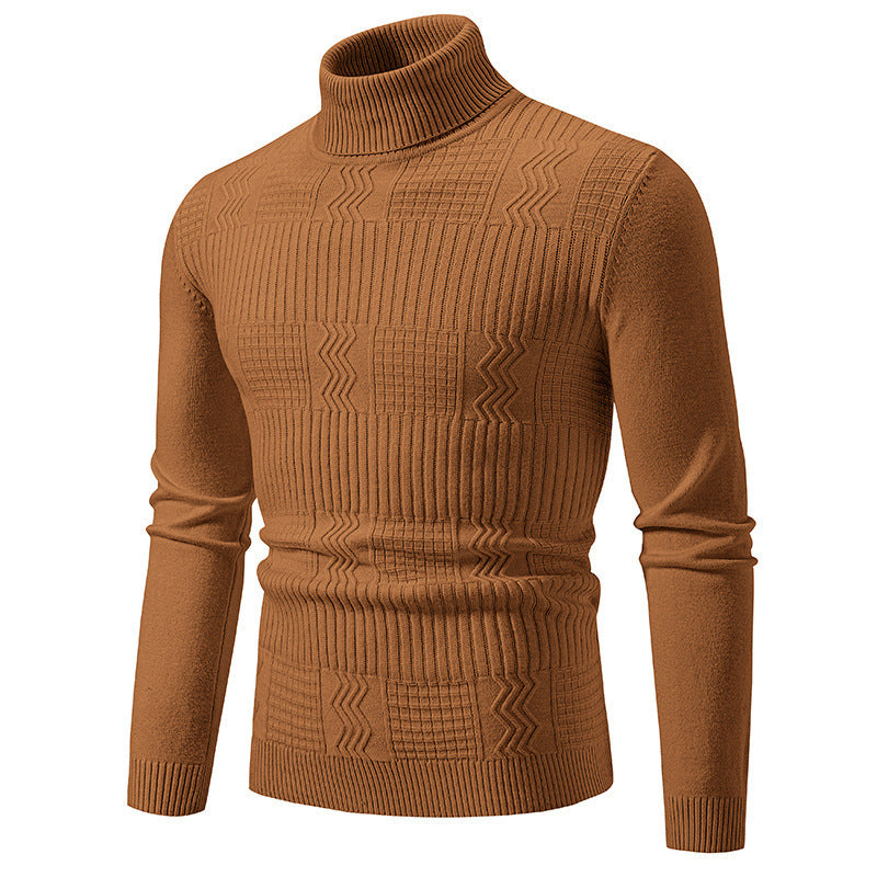 Herren eleganter Rollkragenpullover mit strukturiertem Design Krohn-e