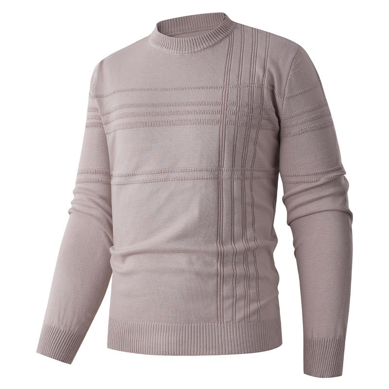 Herren Pullover mit strukturiertem Muster und Rundhalsausschnitt Krohn-e
