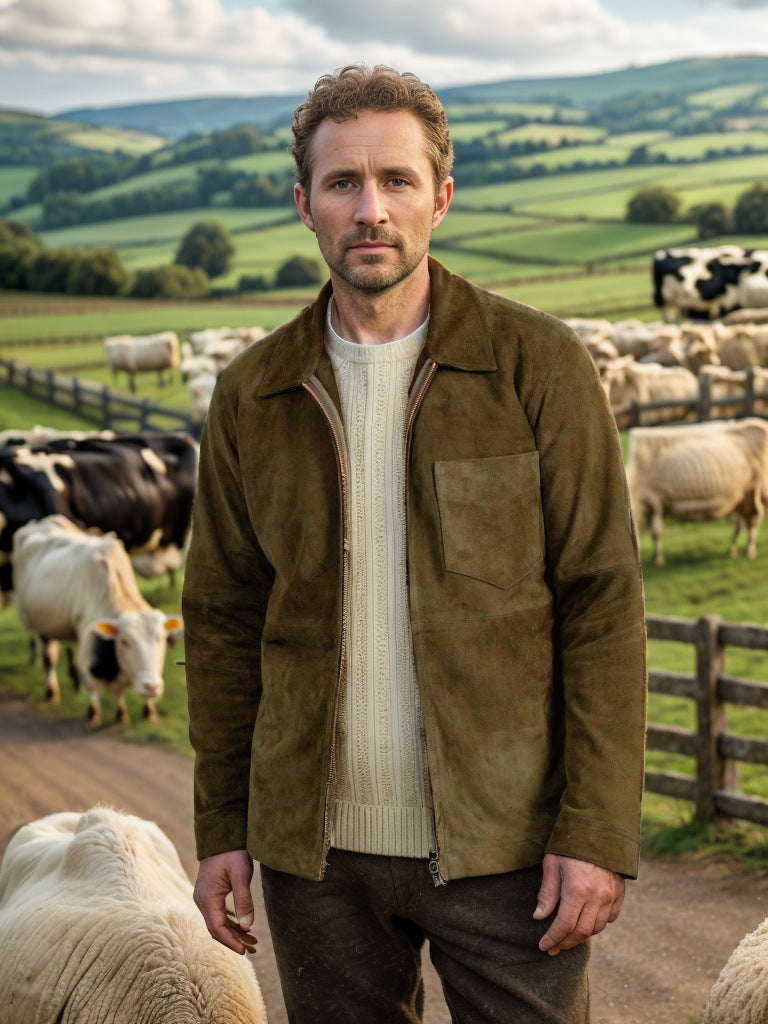 Herren modische Softshelljacke mit hochklappbarem Kragen Krohn-e
