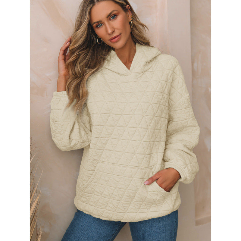 Damen gesteppter Kapuzenpullover mit praktischen Taschen Krohn-e