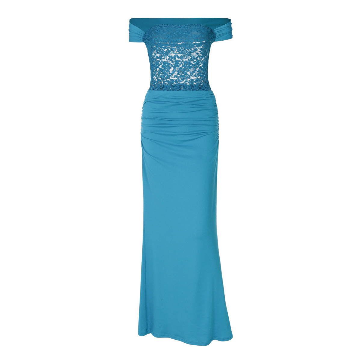 Damen Elegantes Abendkleid mit zauberhaften Spitzenakzenten und figurformendem Schnitt Krohn-e