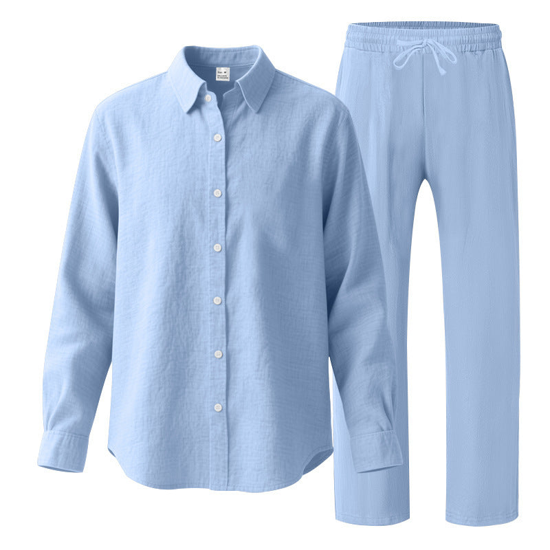 Herren Casual Freizeitanzug mit Oberteil und elastischer Hose Krohn-e