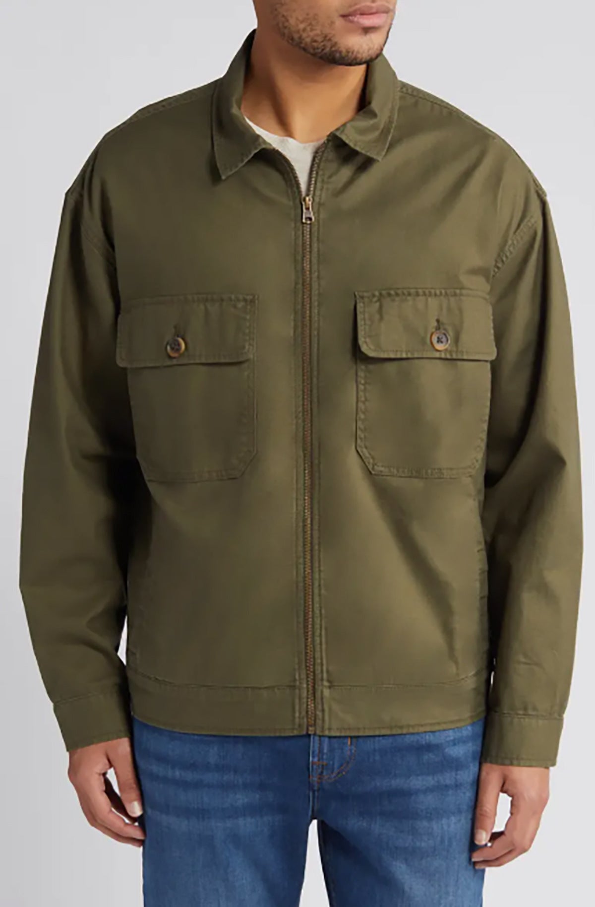 Herren lässige Utility-Jacke mit praktischen Brusttaschen Krohn-e