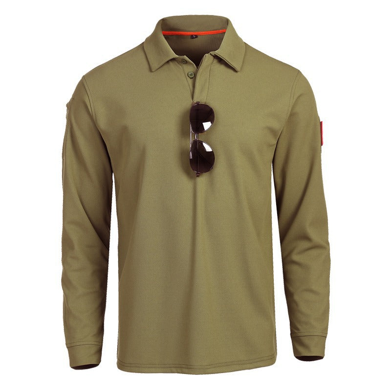 Herren funktionales Langarm-Polohemd Krohn-e
