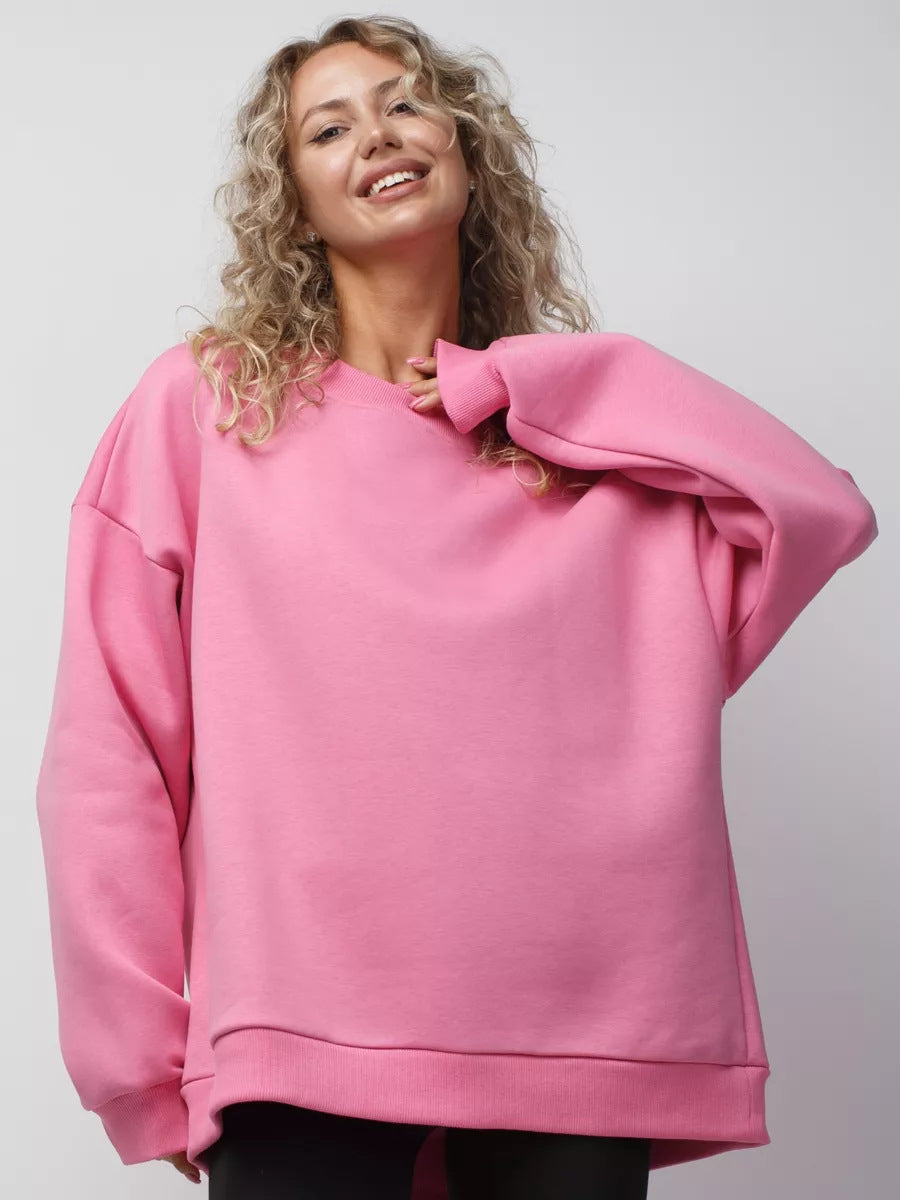 Damen lässiges Over-Sized Sweatshirt mit Oversized-Schnitt und weichen Baumwollmaterialien Krohn-e