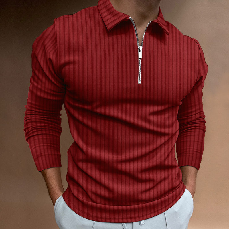Herren modischer Poloshirt mit Reißverschluss Krohn-e