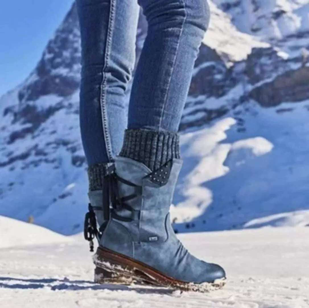 Damen modische Stiefeletten mit stylischen Details und praktischem Reißverschluss Krohn-e