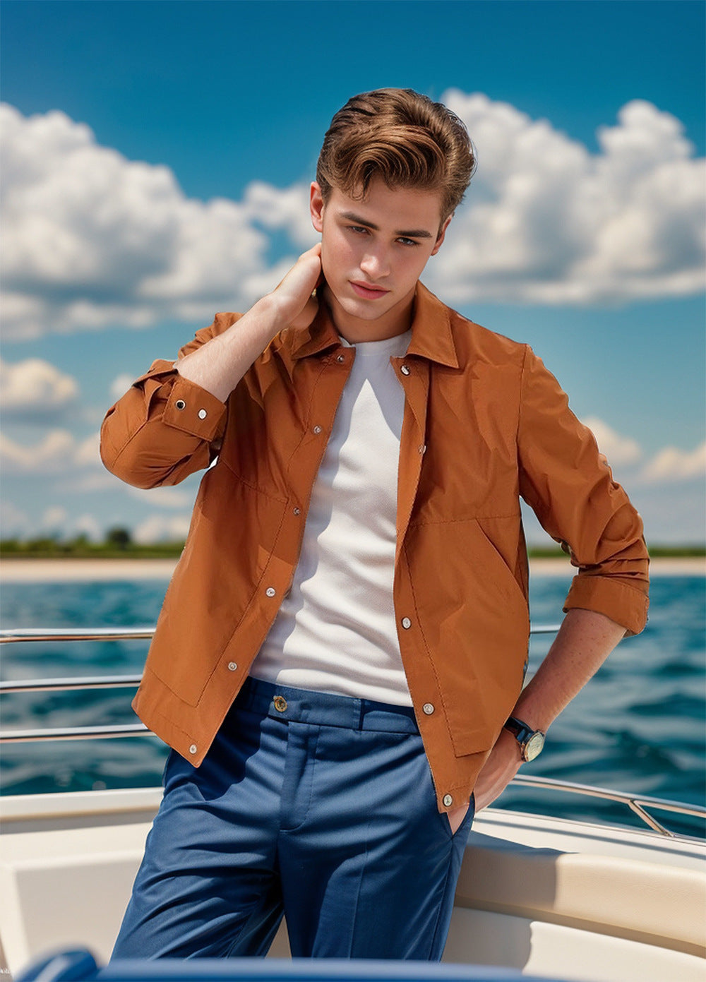 Herren leichte und stylische Übergangsjacke Krohn-e