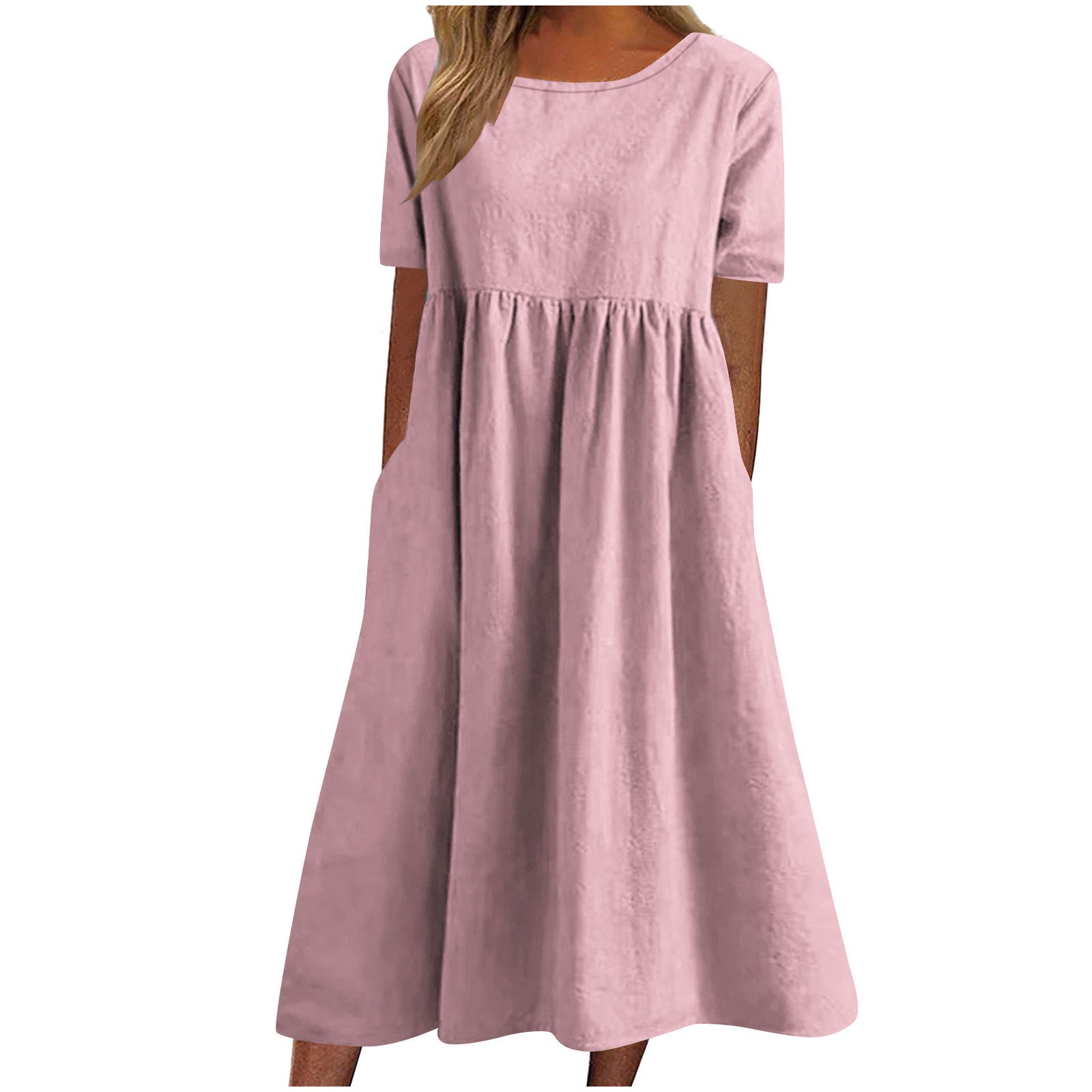 Damen lässiges Maxikleid mit Taschen Krohn-e