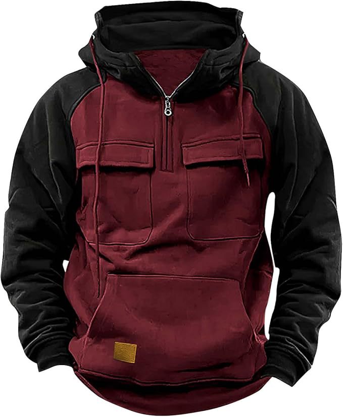 Herren Sportlicher Baumwoll-Hoodie mit Kapuze und praktischen Taschen Krohn-e