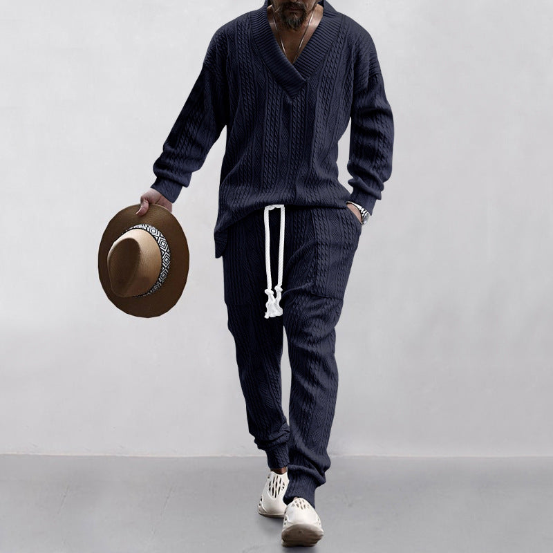 Herren Strickjacke und Hose Set Krohn-e