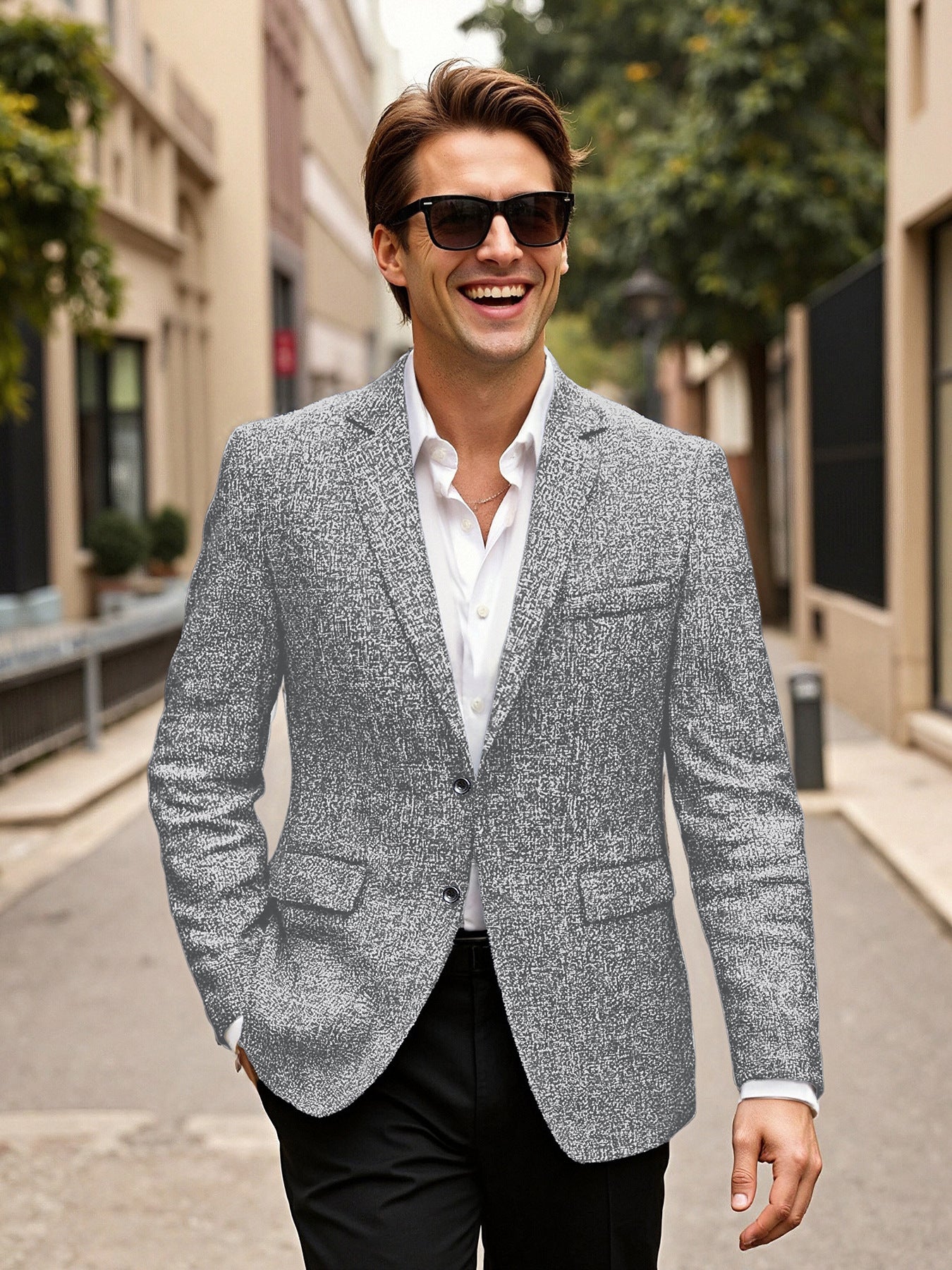Herren eleganter Blazer aus Wolle Krohn-e