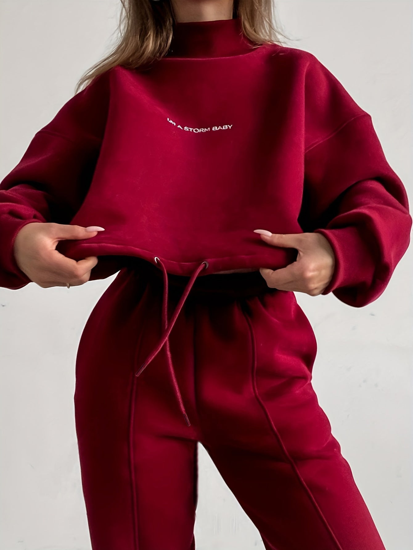 Damen Oversized Sweatshirt und Jogginghose Set Krohn-e