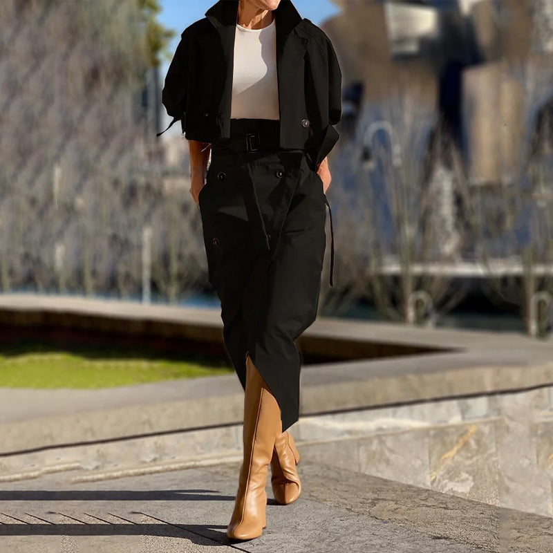 Damen modische Jacke und Rock Set Krohn-e