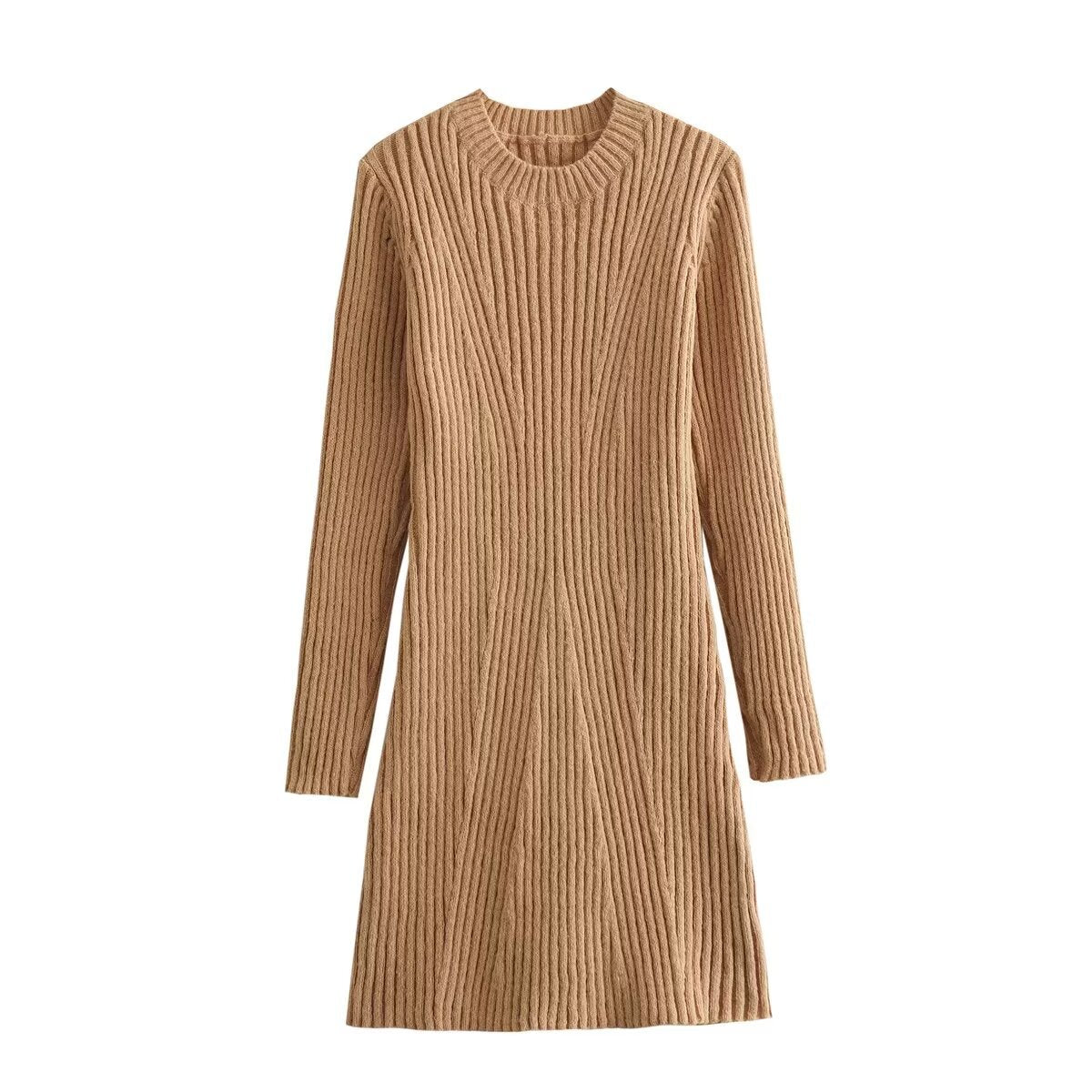 Damen Strickkleid mit modernem Rippendesign Krohn-e