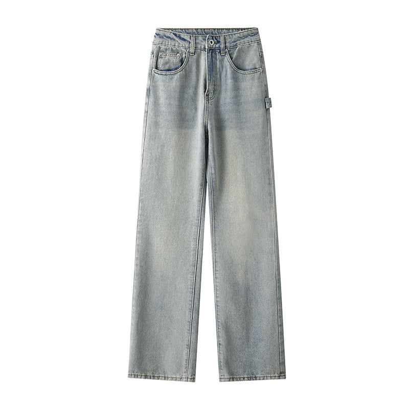 Herren Weitgeschnittene Jeans mit hohem Bund und praktischen Taschen Krohn-e