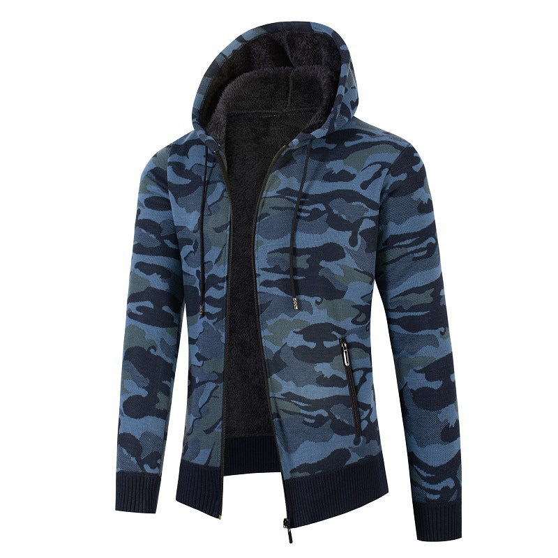 Herren modischer Kapuzensweater mit Karomuster Krohn-e