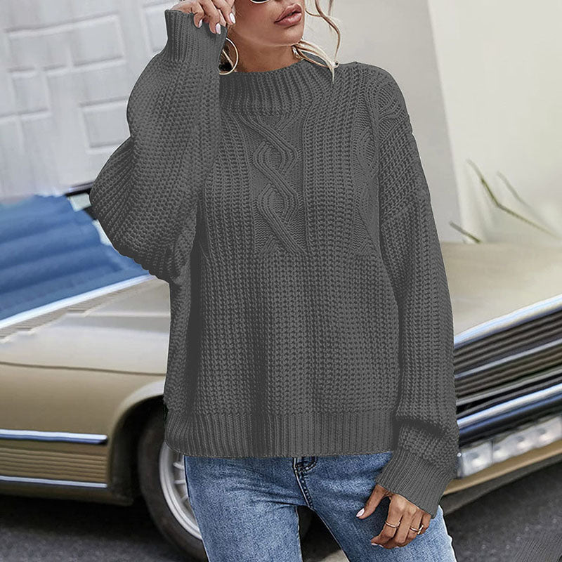 Krohn-e | Kabelstrickpullover Acryl Komfortabel, Klassisch