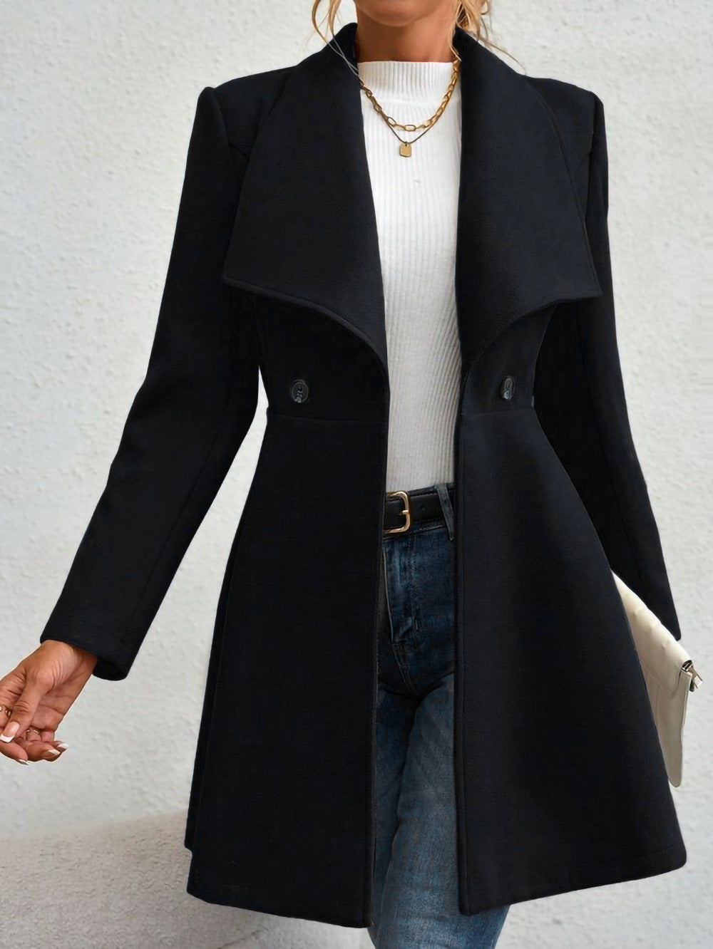 Damen Trendige Finelapel-Manteljacke Krohn-e
